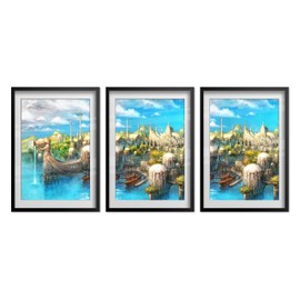 Final Fantasy XIV Online EndWalker Poster: FFXIV Sharlayan | Set of 3 Posters | High Quality Prints (16x24)