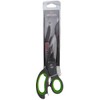 Nirosta Super Scissor Praktika with Opener 23cm, Stainless Steel Grey/Green,