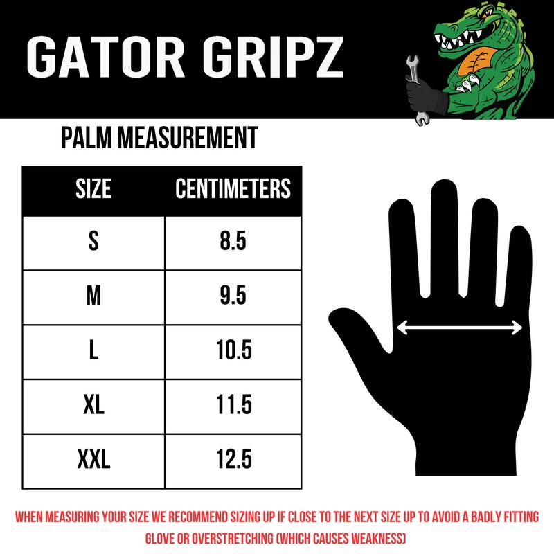 TG TOUGH GLOVE Gator Gripz Nitrile Gloves (Pack Of 50)