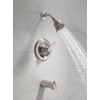 Delta Foundations 13 Series 2-Spray Bathtub and Shower Faucet Set,