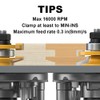 XDENGP 2PCS Bevel Style Rail and Stile Router Bits Set