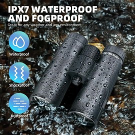 Shuntu 8x32 ED HD Binoculars Waterproof Fogproof Magnesium Alloy Body BAK4 Prism