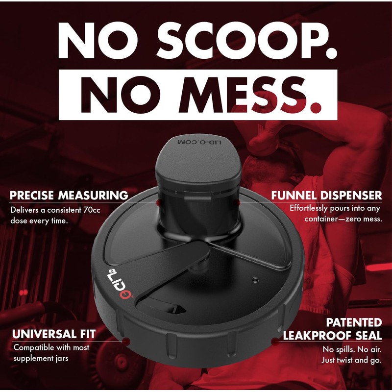 MYLIDO Protein Dispenser Scoop Powder Dispense Supplement Funnel Universal Size