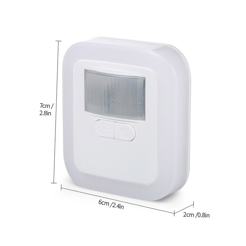 LED Plug-in Motion Sensor Light Wall Night Lamp with Brightness