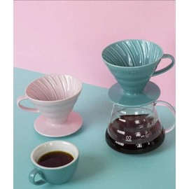 Hario V60 Ceramic Coffee Dripper Pink - Size 02