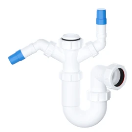 1½" Kitchen Sink Trap with Twin 135° Nozzles