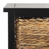Safavieh American Homes Collection Halle Distressed Black 3 Wicker Basket