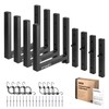 SMOQIO Ladder Rack for Trailer Enclosed, 4pcs Side Mount 400lb