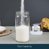 KITCHENDAO Glass Sugar Dispenser with Side Pour Spout, Built-in Lid