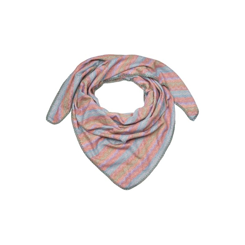 styleBREAKER 01020051 Women's XXL Triangular Scarf with Zigzag Woven Pattern,