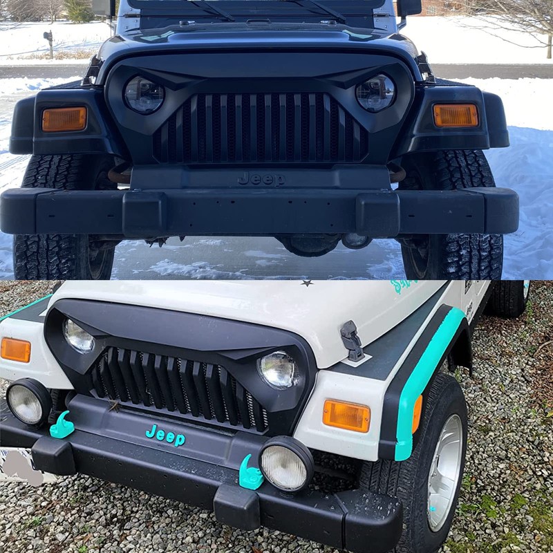 TJ Wrangler Front Grille Grill for 1997-2006 Wrangler TJ LJ