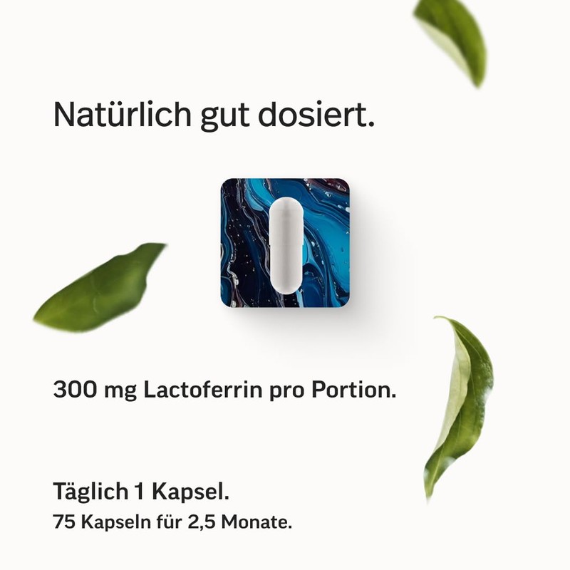 edubily Lactoferrin - Lactoferrin Capsules as High-Quality Iron-binding Protein -
