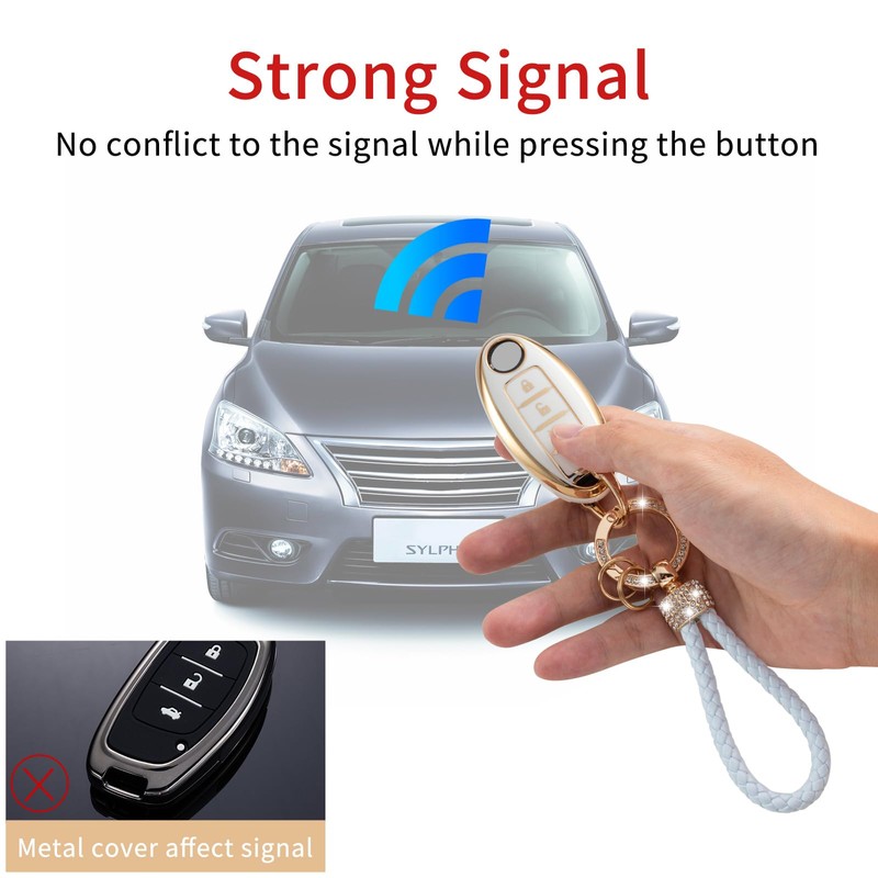 Gematay - Funda para llave Nissan compatible con Nissan Altima