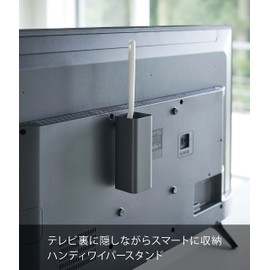 Yamazaki 4992 Handy Wiper Stand on the Back of the TV, Black, Approx. W 2.5 x D 2.5 x H 6.3 inches (6.3 x 6.3 x 16 cm), Smart Handy Wiper Case