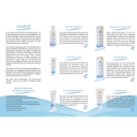 CMD Neutral Shampoo / Shower Gel with Dead Sea Salt (Organic, Vegan, Natural Cosmetics) Pack of 2 (2 x 200 ml)