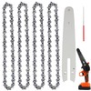 4 Pcs Chain Saw Replacement Blade 6 Inch Mini Chainsaw