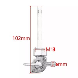 TDR 13mm Fuel Tank Tap Filter Petcock Switch for 125cc 140cc Pit Pro Quad Dirt Bike ATV Buggy Fuel Valve Switch with ON/OFF/Reserve Positions