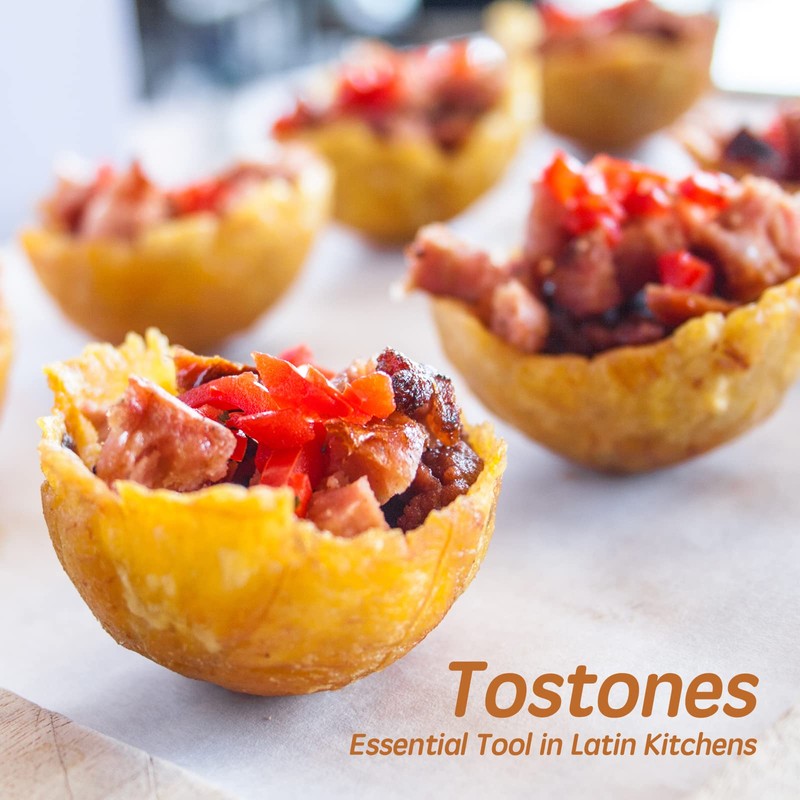 Wooden Tostonera Toston Maker for Stuffing Tostones Tostonera Plantain Solid