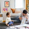 Wooden photo frame table oil painting storage box Kids Art