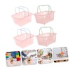 VILLFUL 4pcs Storage Baskets with Open Design Desktop Organizers for