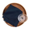 Solino Home 6 Inch Navy Cocktail Napkins Set of 12