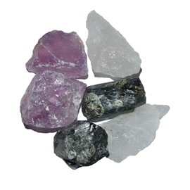 250 g water Aura Protection Water Conditioning Mix Stainless Steel Stone Set Gemstone Amethyst, Rock Crystal and Black Tourmaline/Tourmaline (2954)