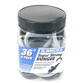 Ancra 95710 Super Strong Bungee Cords, Gray, 4-Pack, 36-Inch