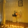 Clearhill 3 * 3Curtain String Lights 300LED Warm 8 Modes