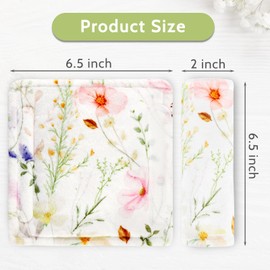 CARUILI Carseat Strap Covers for Babies, Soft Seatbelt Covers for Kids, Reversible Baby Car Seat Strap Covers, Size: 6.5 x 6.5 inch, for Baby Car Seat, Stroller, Swing, High Chair, Colourful Flowers