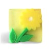 Assorted Set of 3 Assorted Flowers Transparent Bar Soaps each