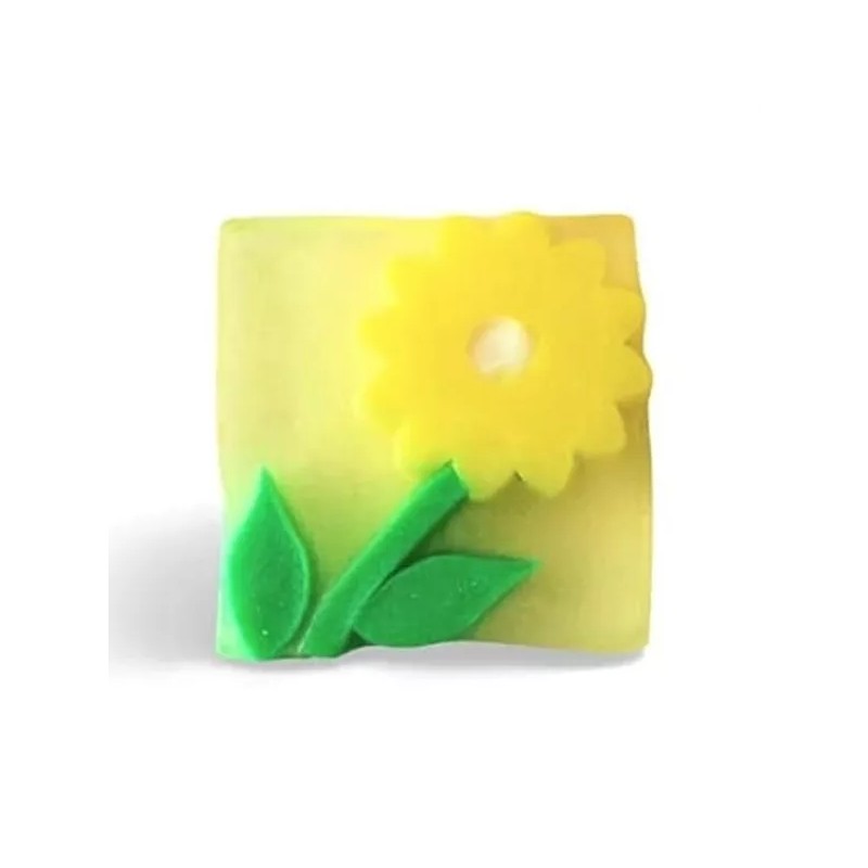 Assorted Set of 3 Assorted Flowers Transparent Bar Soaps each