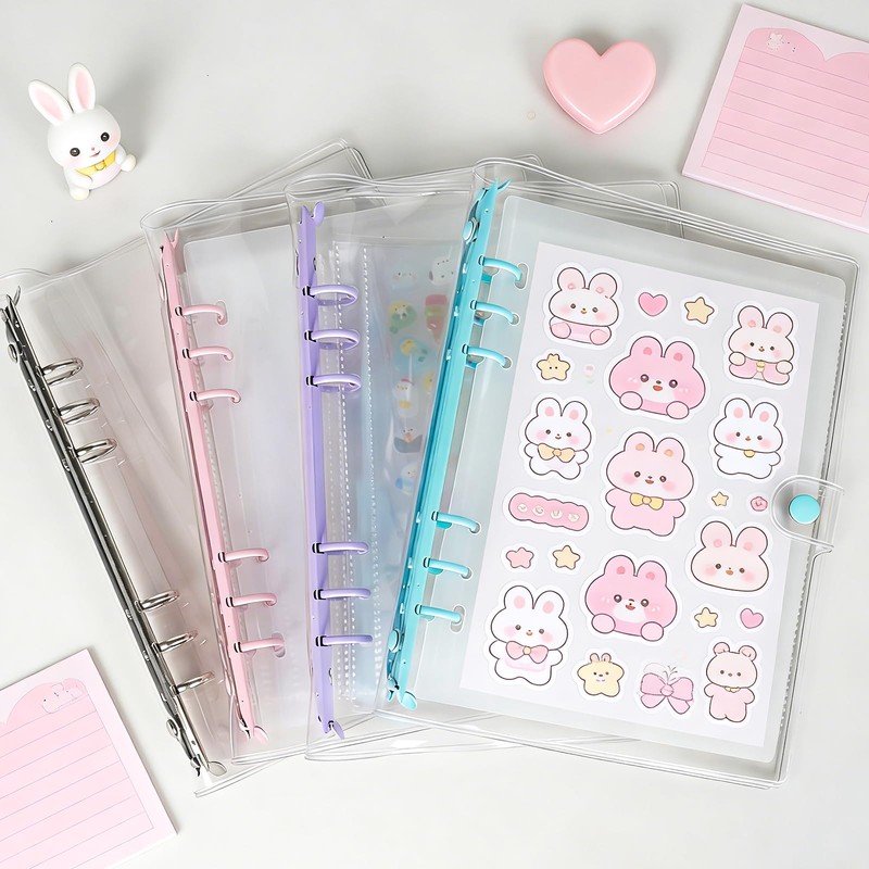 Mairearn A5 Sealing Pad, Binder, Clear, 6 Holes, Large Sealing