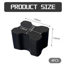 GRANDI 4 PCS Car Coil Spring Spacers, Rubber Front Coil Spring Booster Kit, Universal Car Accessories, for Most Cars (Black)