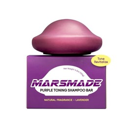 Mars Made Purple Toning Shampoo Bar 2.0 - Jabón natural hidratante e hidratante para el cabello en barra para el color del cabello y nutrición del cuero cabelludo.