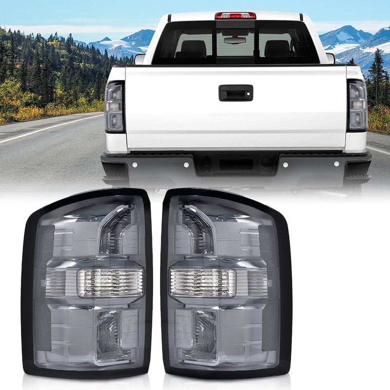 ALLGOOD Tail Lights Assembly w/o Bulbs Compatible with GMC Sierra