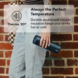MiiR 360 Traveler, Stainless Steel Double-Wall Vacuum Insulated Tumbler - Leakproof 360 Lid for Easy Sipping on the Go; Perfect for Hot & Cold Drinks