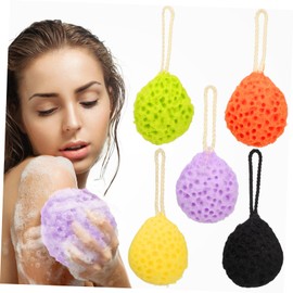 Beavorty Luxury Bath Sponge Set 5pcs Body Sponges Gentle Exfoliation High Absorbency for Skin Care Random Color