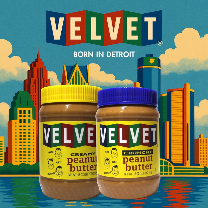 Velvet Peanut Butter, Creamy – Detroit’s Classic Since 1937, Smooth