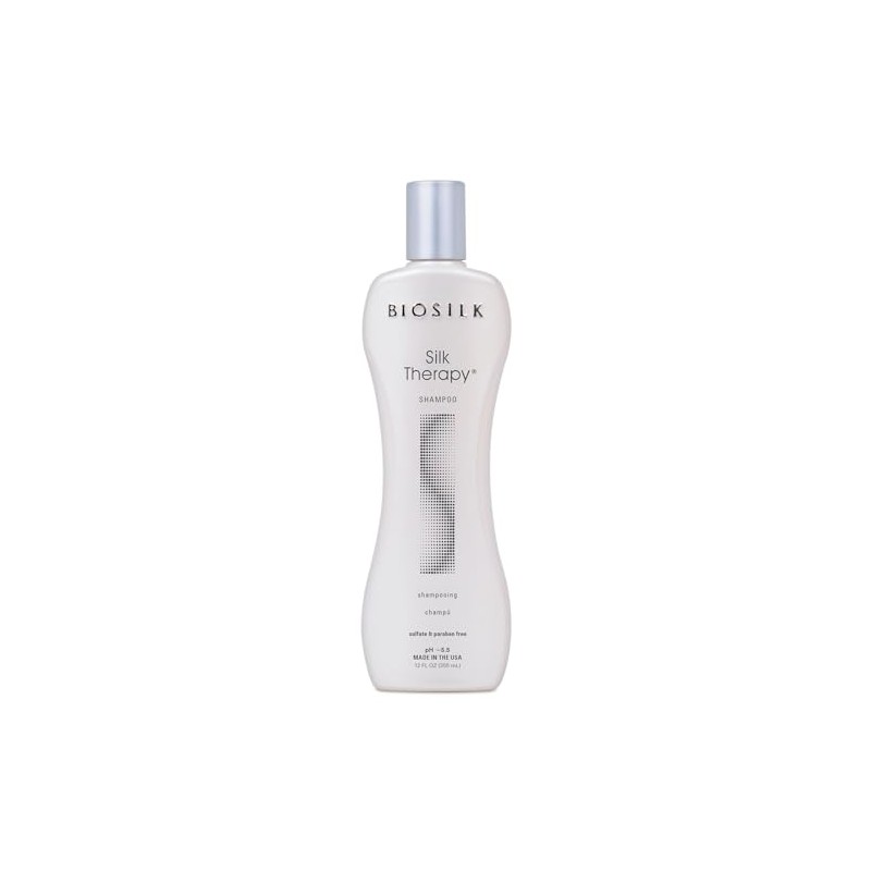 Biosilk Champú de terapia de seda, 12 onzas líquidas, el