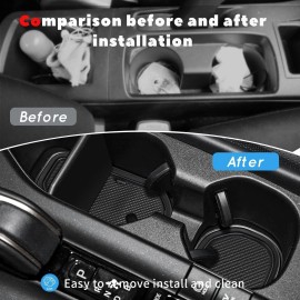 Auovo Cup Holder Inserts Liners for Toyota Crown Accessories 2023 2024 Mats 16pc