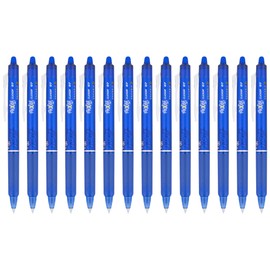 Pilot, FriXion Clicker Erasable Gel Pens, Fine Point 0.7 mm, Pack of 14, Blue