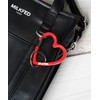 Milkfed 103211054027 Keychain NEO HEART CARABINER, red