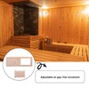 Mikikit Wooden Rectangle Air Vent, Sauna Air Vent, Adjustable Sauna
