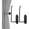 2 pcs Curtain tiebacks Hooks Screw-in, Curtain holdbacks Wall Mounted,