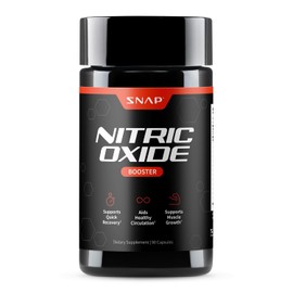 Snap Supplements Suplemento de xido ntrico con L-arginina para apoyar la energa, recuperacin rpida, salud cardaca, crecimiento muscular y circulacin, 