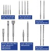 WORKPRO 17-Piece SDS-Plus Rotary Hammer Drill Bits Chisel Set High-Quality