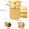 UNWAVER Garden Hose Swivel elbow Connector 90 Degree Solid Brass