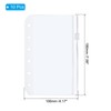 PATIKIL A6 Binder Pockets, 10 Pack PVC Zipper 6 Ring