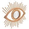 Nordic Makeup Mirror Rattan Woven Eye Shape Wall Hanging Mirror