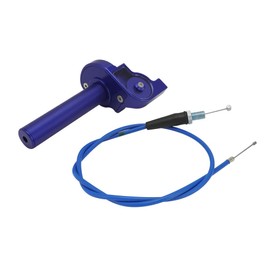 JFG Bike Throttle Kit Visual Throttle + Throttle Wire (Throttle Cable) 7/8" 22mm Aluminum Universal Motorcycle Off-Road Motorcycle Motocro Bike Throttle - Blue